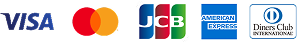 VISA/Mastercard/JCB/American Express/Diners Club