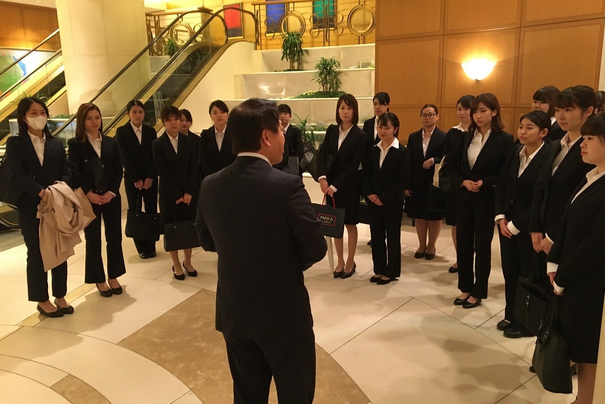 ホテル・ツーリズムゼミがヒルトン東京お台場へ施設見学に行きました。