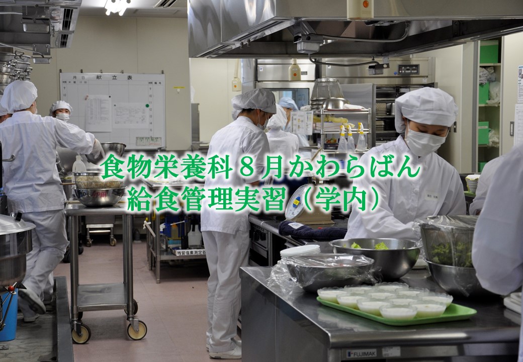 授業紹介「給食管理実習（学内）」