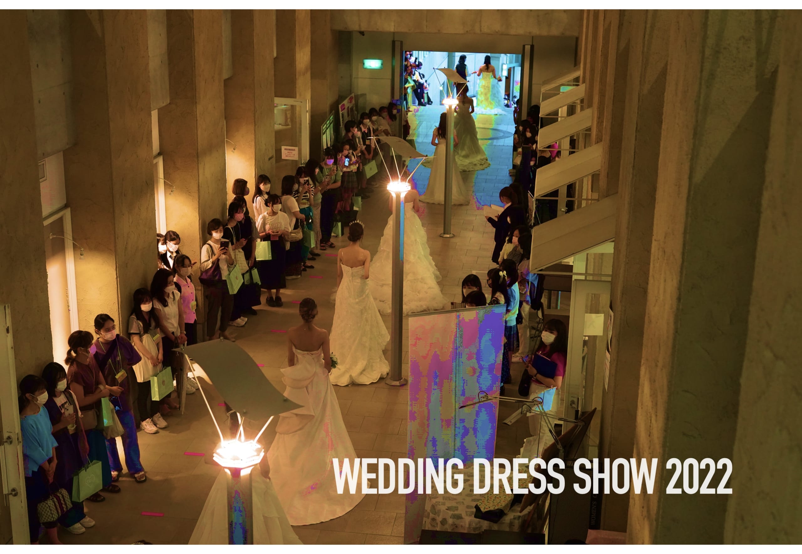 学生全員で作り上げたウエディングドレスショー2022