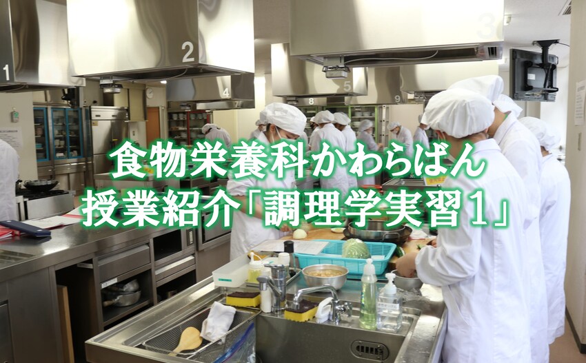 授業紹介「調理学実習１」 食物栄養科かわらばん