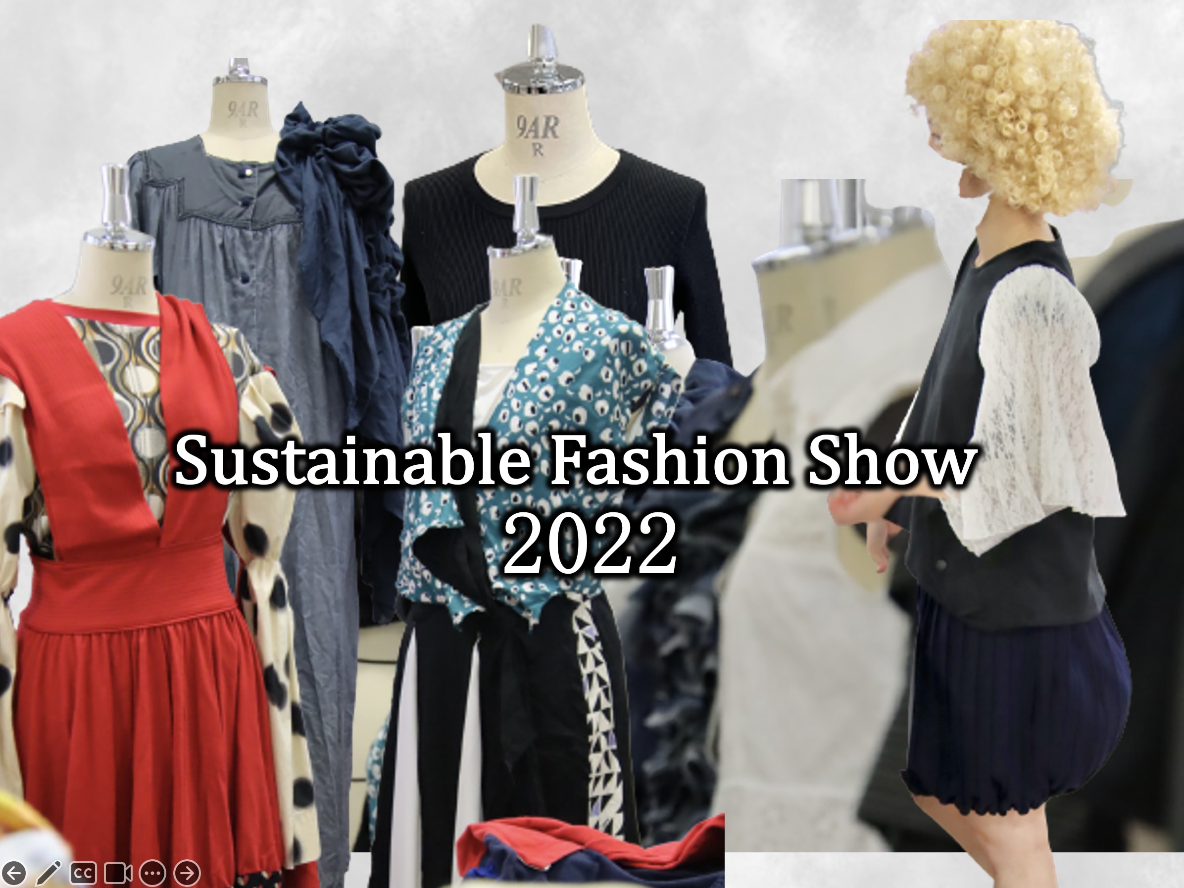 デファクトスタンダードとコラボをした　廃棄ゼロ　ファッション展示を行います。