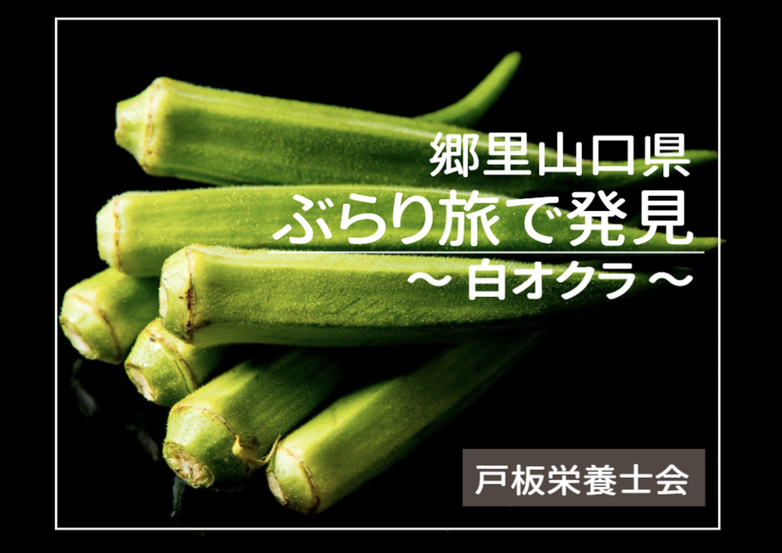 【戸板栄養士会】郷里山口県ぶらり旅で発見　～ 白オクラ ～