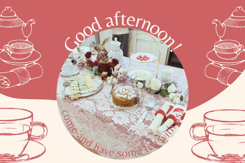 テーブルコーディネート演習１　アリスのティーパーティー