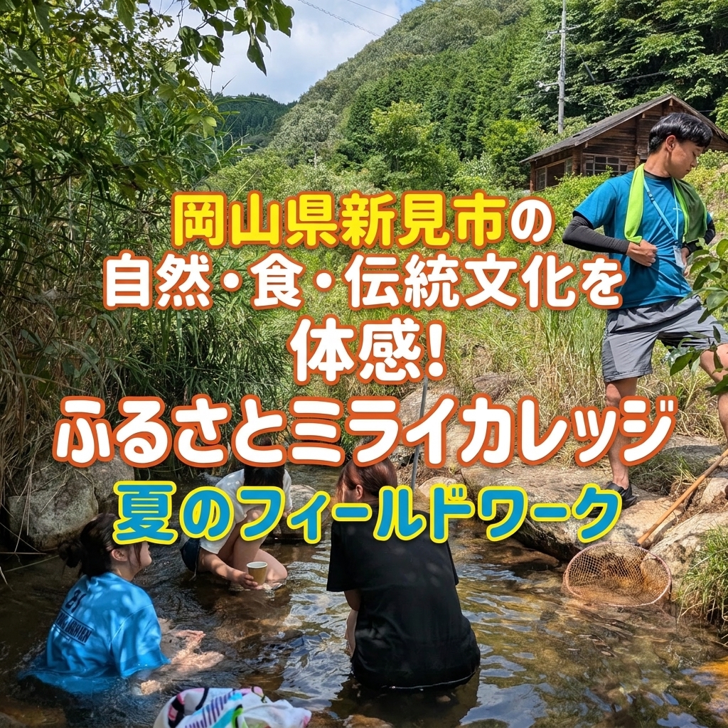 新見市×戸板女子短期大学・岡山大学・岡山県立大学・大阪公立大学で夏のフィールドワークを実施しました！