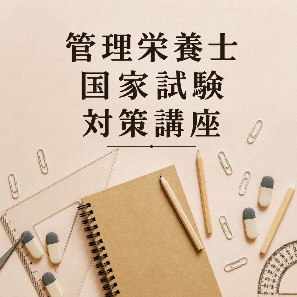 【食物栄養科】2026年度　管理栄養士国家試験対策講座を開催します！