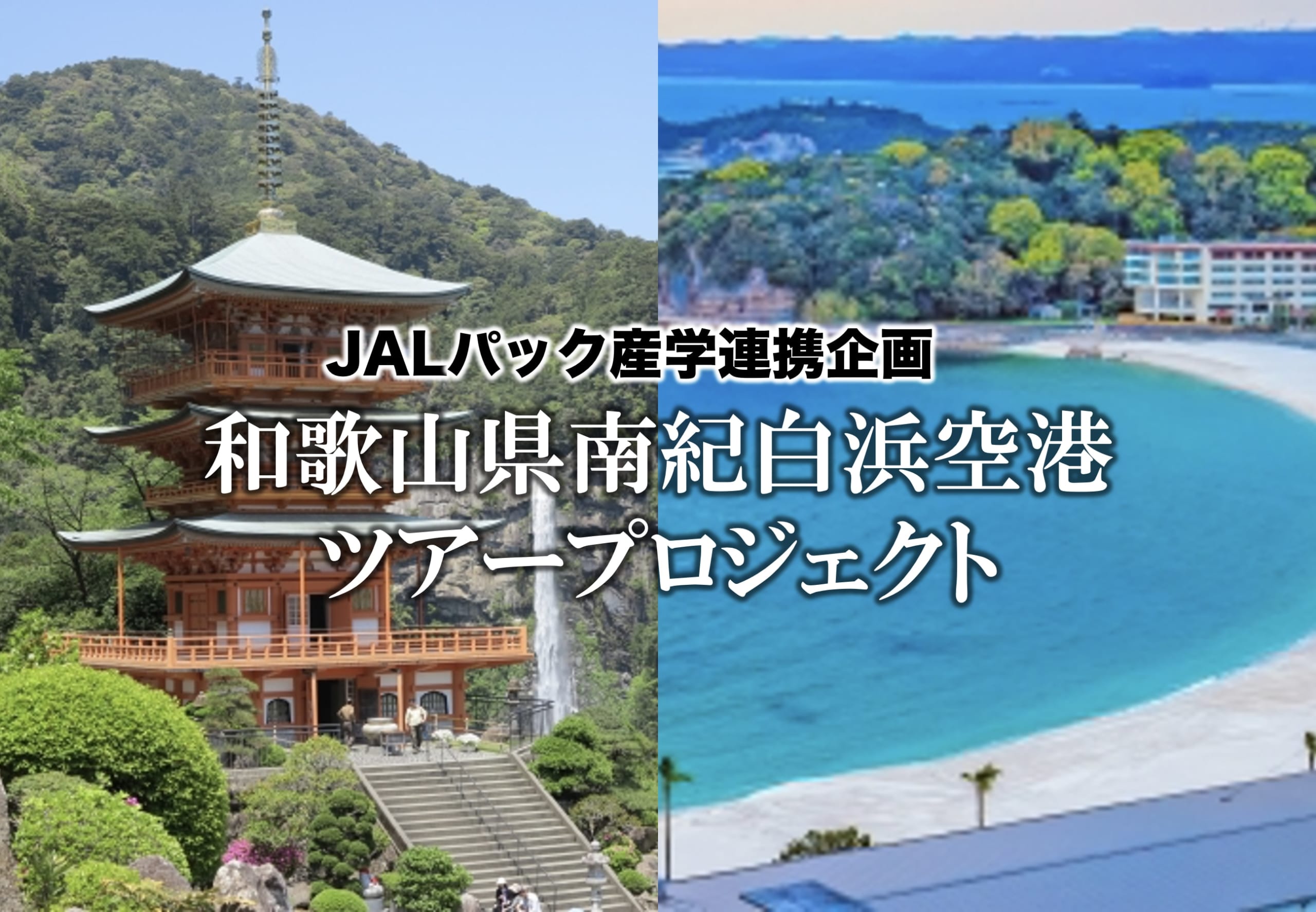 JALパックとの産学連携　和歌山県南紀白浜空港ツアープロジェクト